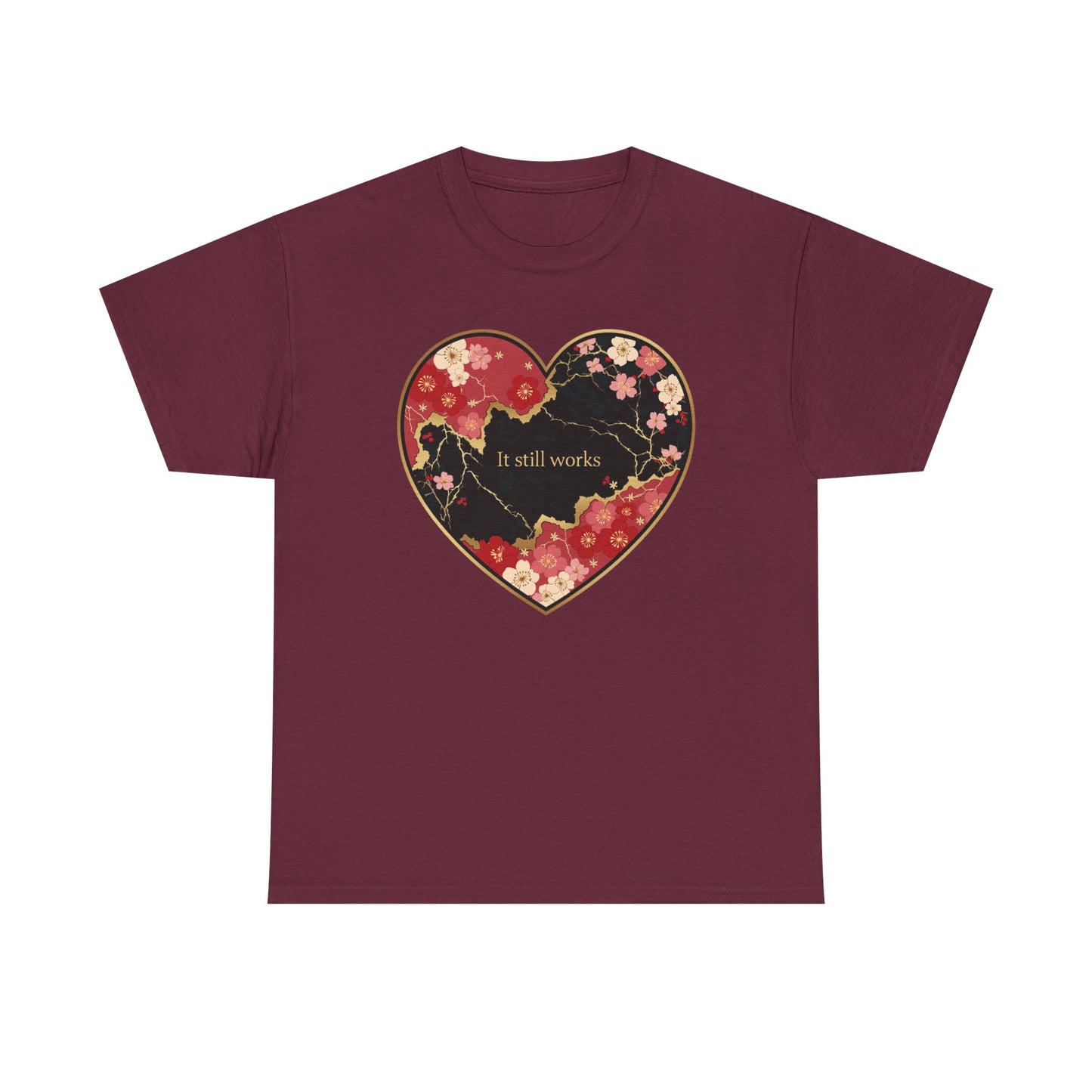 Kintsugi Heart Unisex Heavy Cotton Tee