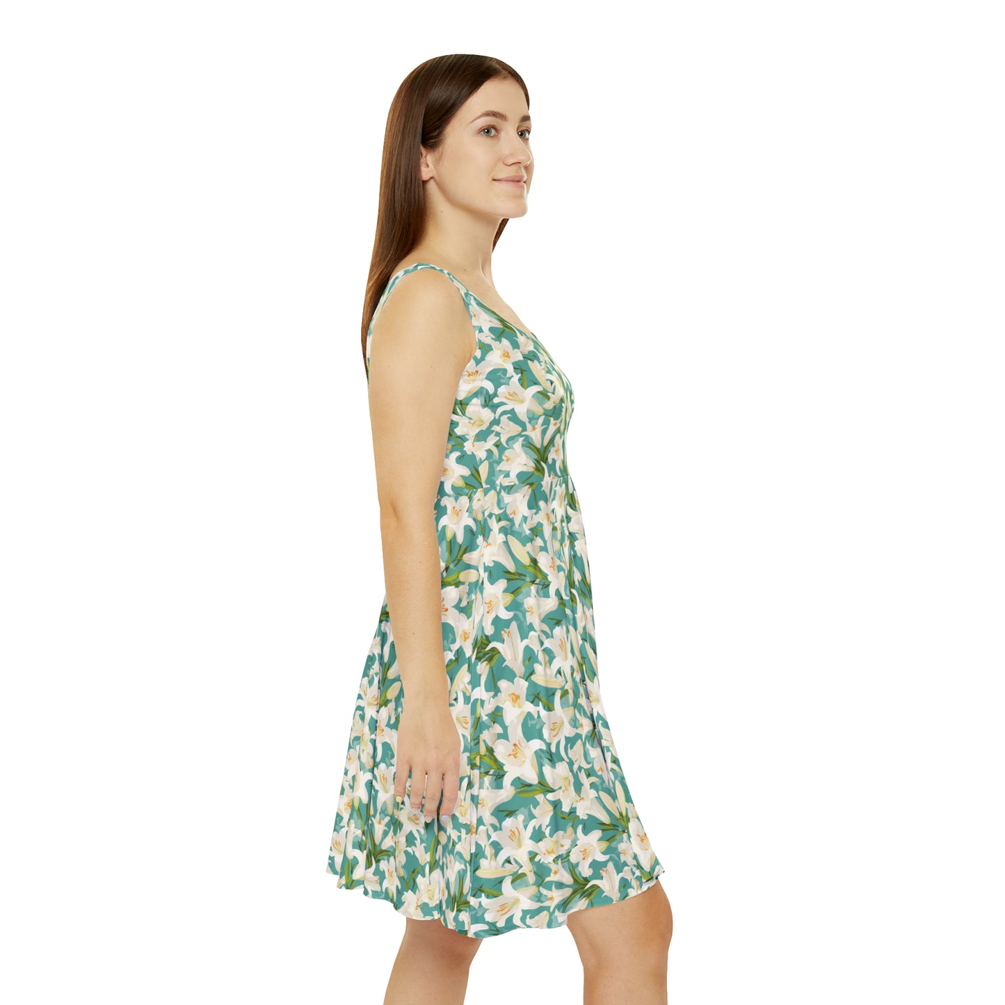 Easter Lilies Women's Skater Dress (AOP)