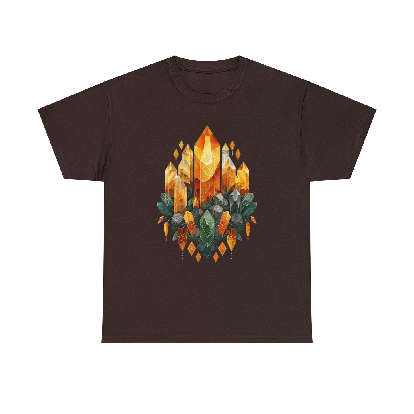 Earthen Crystal Cluster Unisex Heavy Cotton Tee