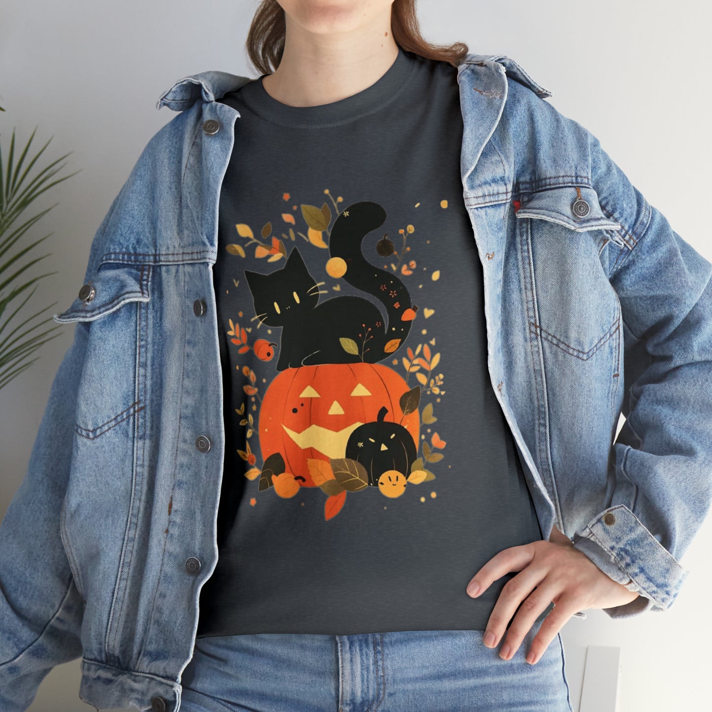 Spooky Kitty Unisex Heavy Cotton Tee