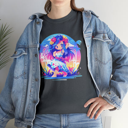 Hula Girl Unisex Heavy Cotton Tee