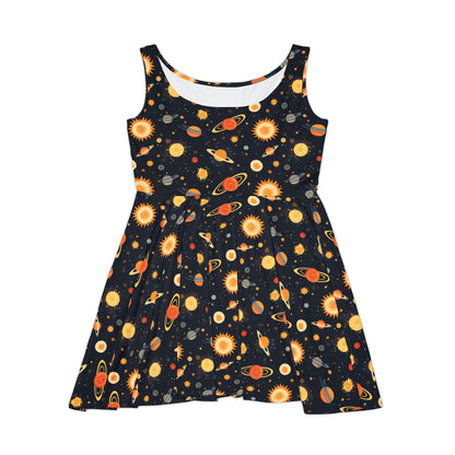 Spacing Out Women's Skater Dress (AOP)
