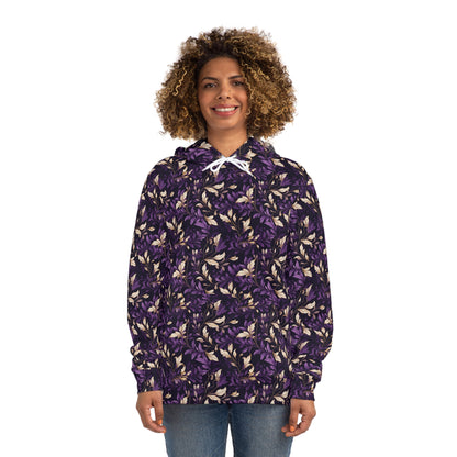 Purple Leaves Fashion Hoodie (AOP)