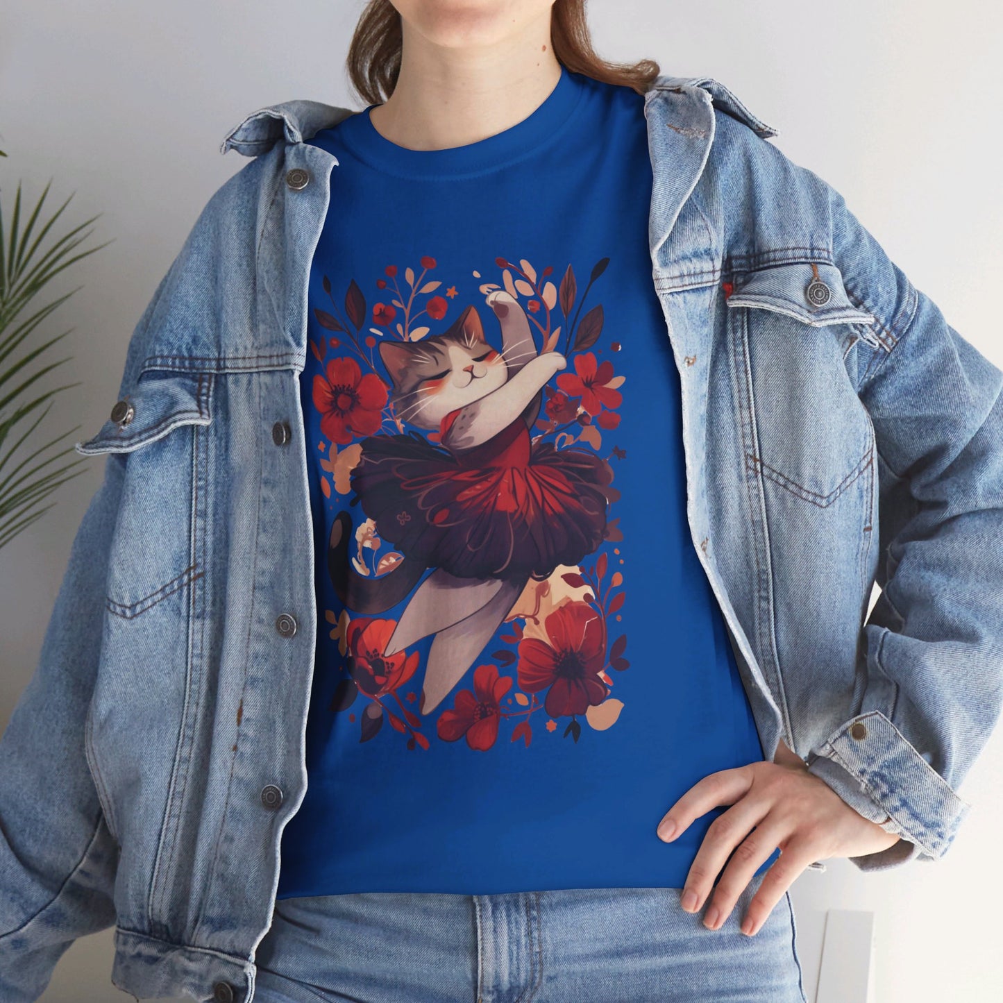 Ballet Cat Unisex Heavy Cotton Tee