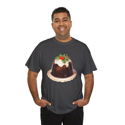 Christmas Pudding Unisex Heavy Cotton Tee