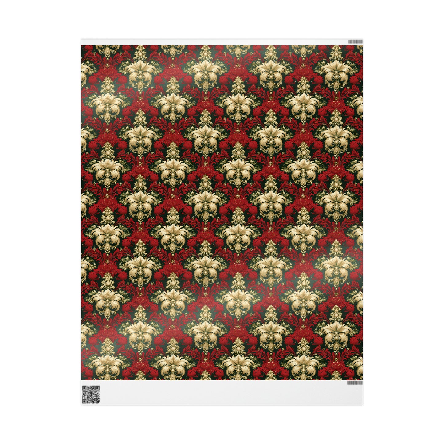 Christmas Damask Wrapping Papers
