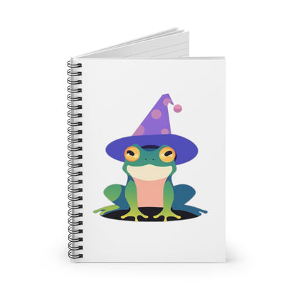 Wizard Frog Spiral Notebook - Ruled Line
