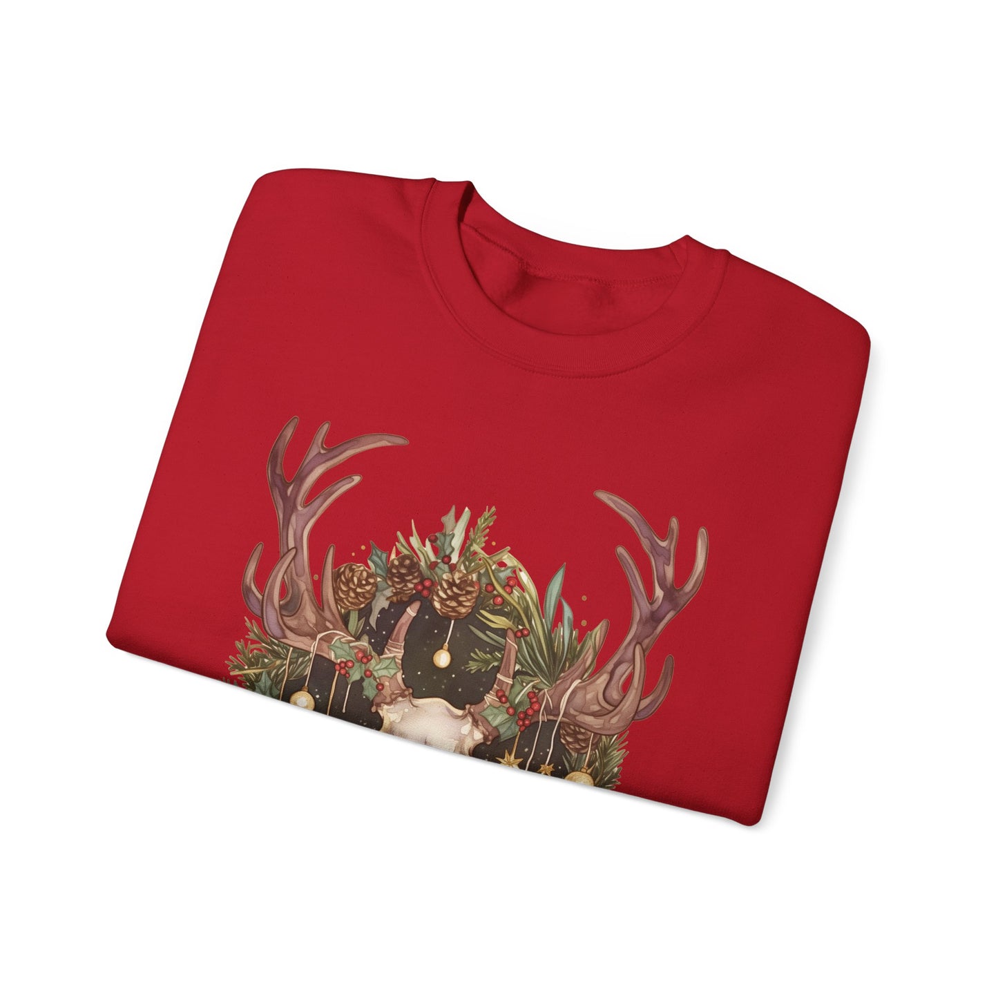 Reindeer Skull Unisex Heavy Blend™ Crewneck Sweatshirt