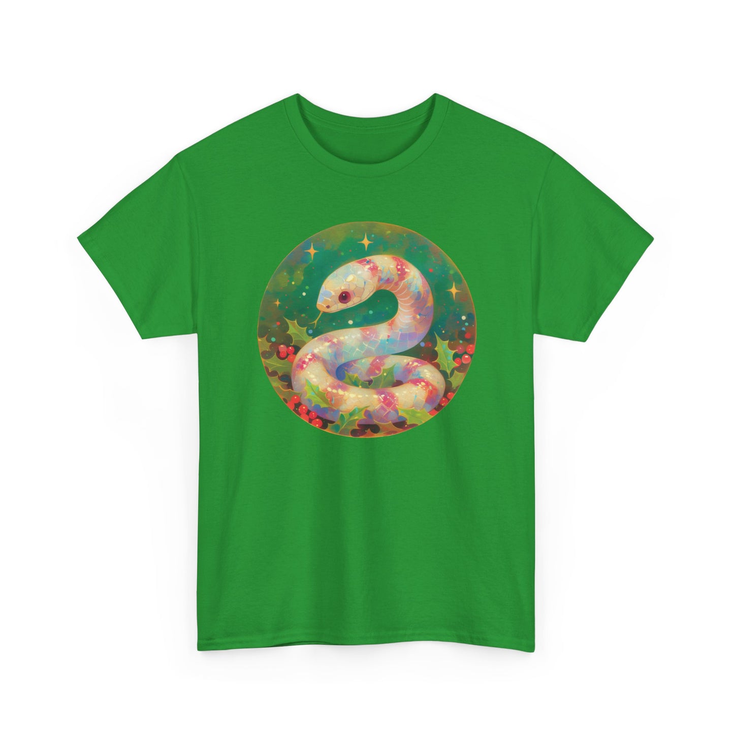Candy Stripe Snake Unisex Heavy Cotton Tee