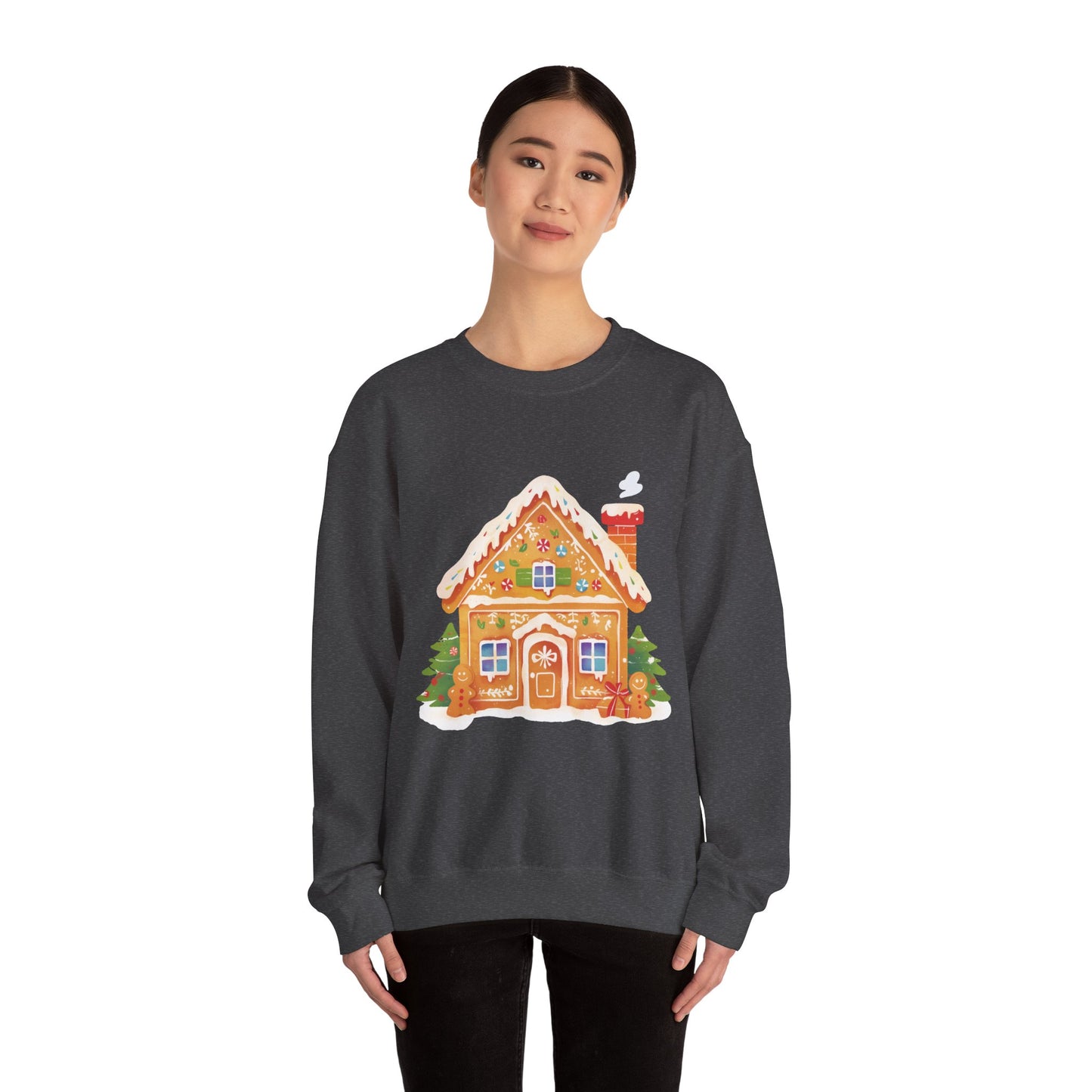 Gingerbread House Unisex Heavy Blend™ Crewneck Sweatshirt