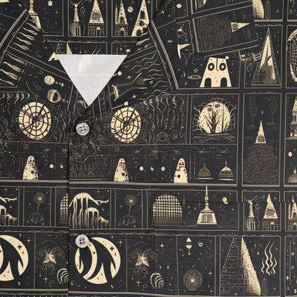 Cursed Sigils Men's Hawaiian Shirt (AOP)