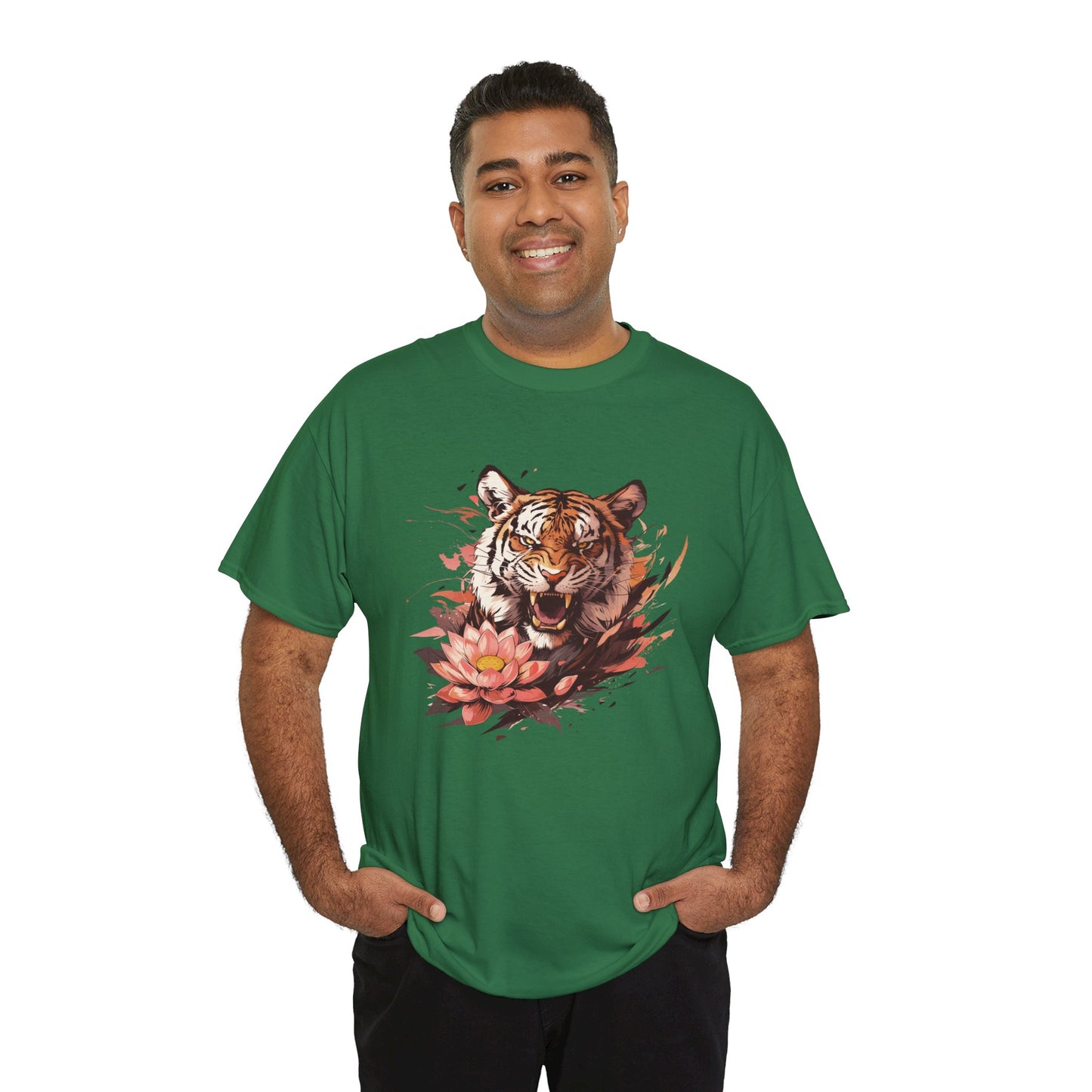 Lotus Tiger Unisex Heavy Cotton Tee