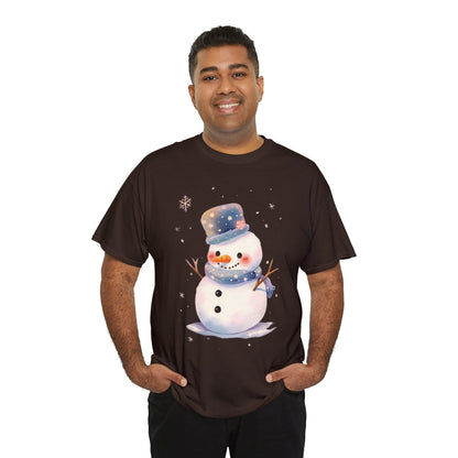 Snowman Unisex Heavy Cotton Tee