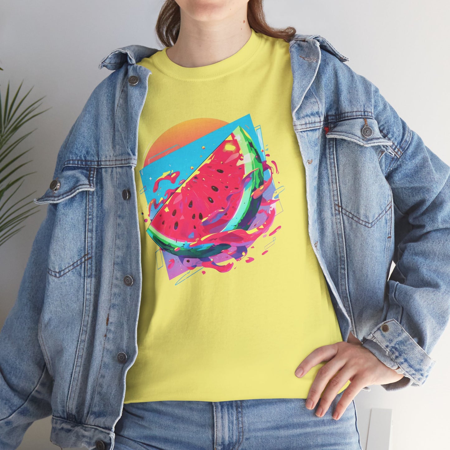 Summer Watermelon Unisex Heavy Cotton Tee
