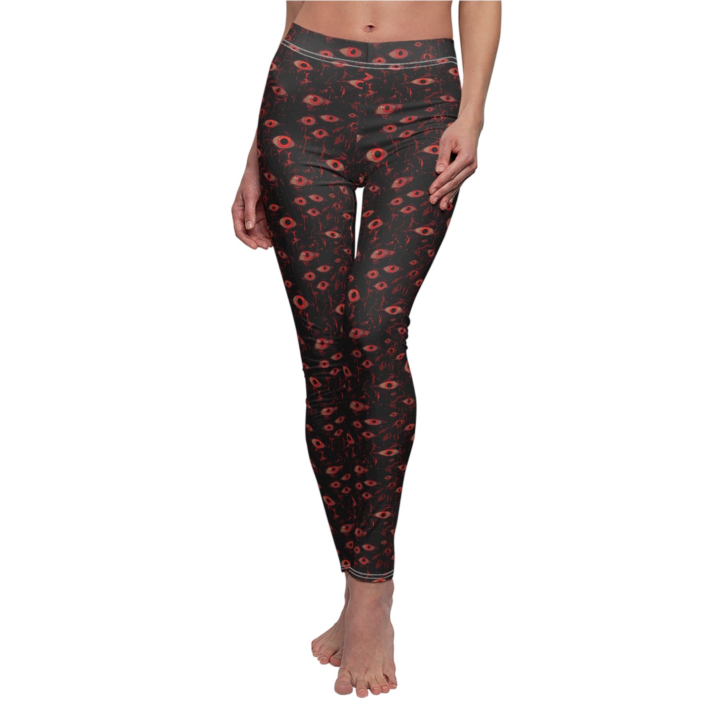 Watcher Women's Cut & Sew Casual Leggings (AOP)
