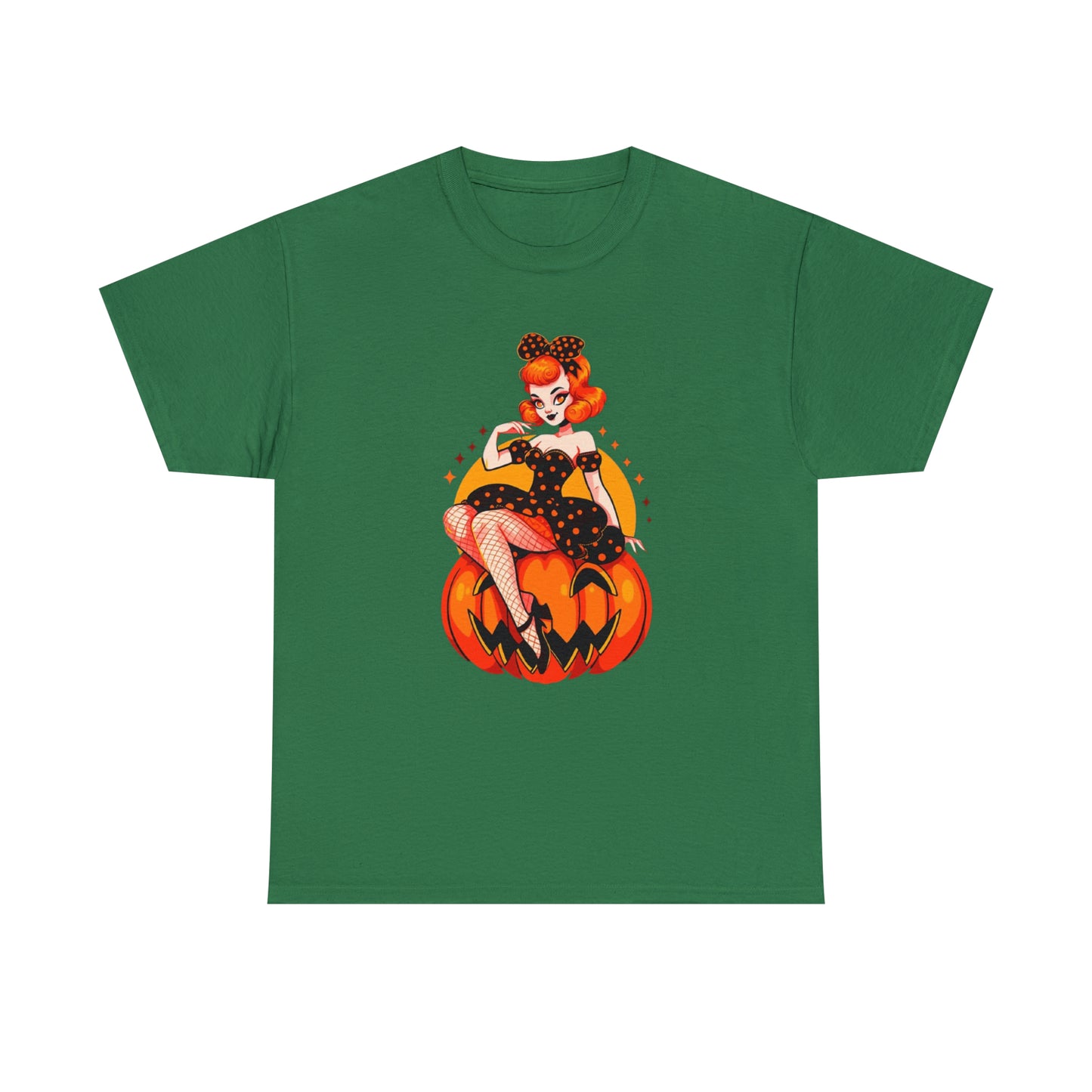 Pumpkin Pinup Unisex Heavy Cotton Tee