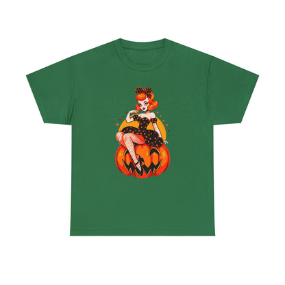 Pumpkin Pinup Unisex Heavy Cotton Tee