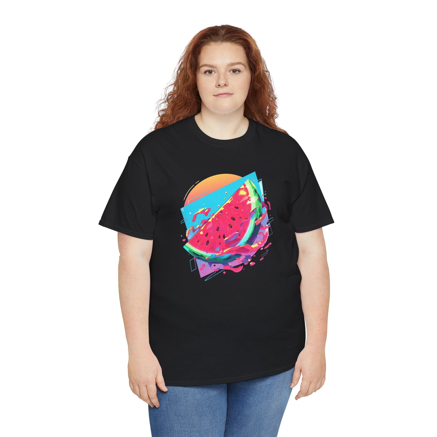 Summer Watermelon Unisex Heavy Cotton Tee
