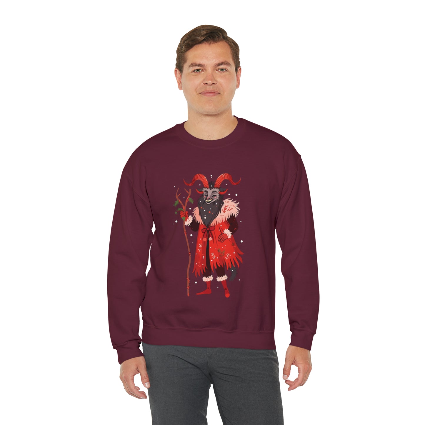 Merry Krampus Unisex Heavy Blend™ Crewneck Sweatshirt