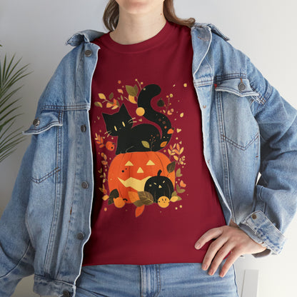 Spooky Kitty Unisex Heavy Cotton Tee
