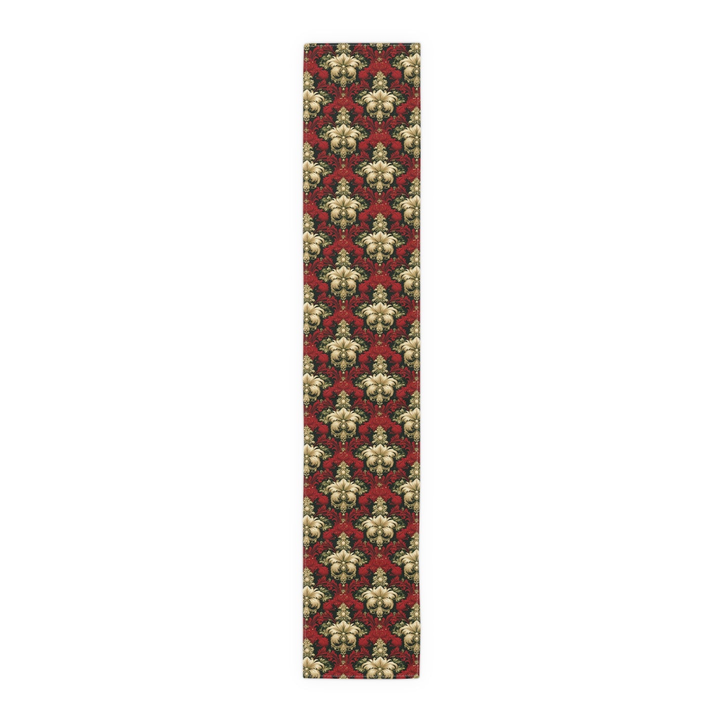 Christmas Damask Table Runner (Cotton, Poly)
