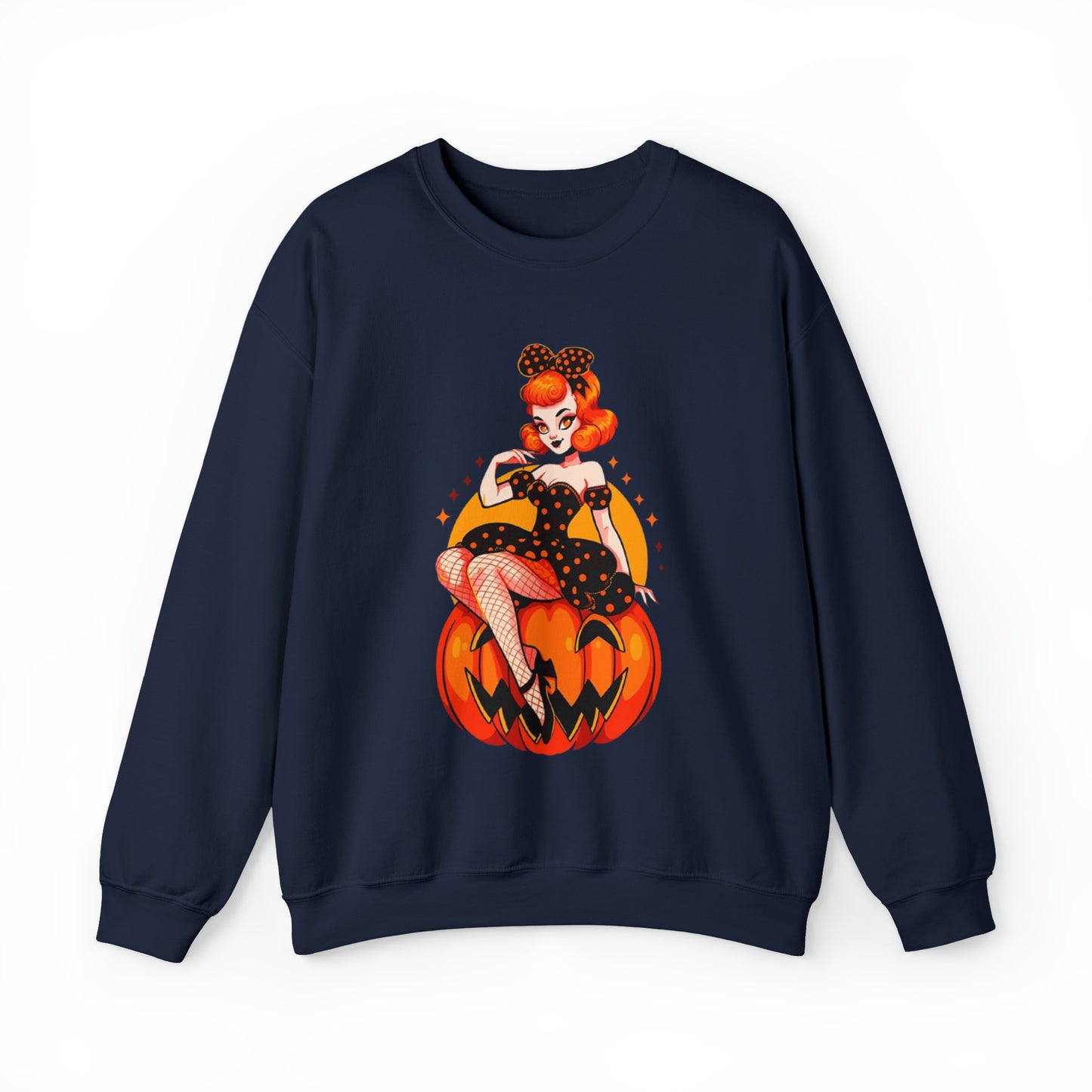 Pumpkin Pinup Unisex Heavy Blend™ Crewneck Sweatshirt