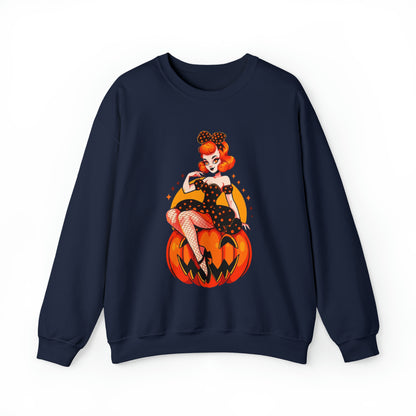 Pumpkin Pinup Unisex Heavy Blend™ Crewneck Sweatshirt