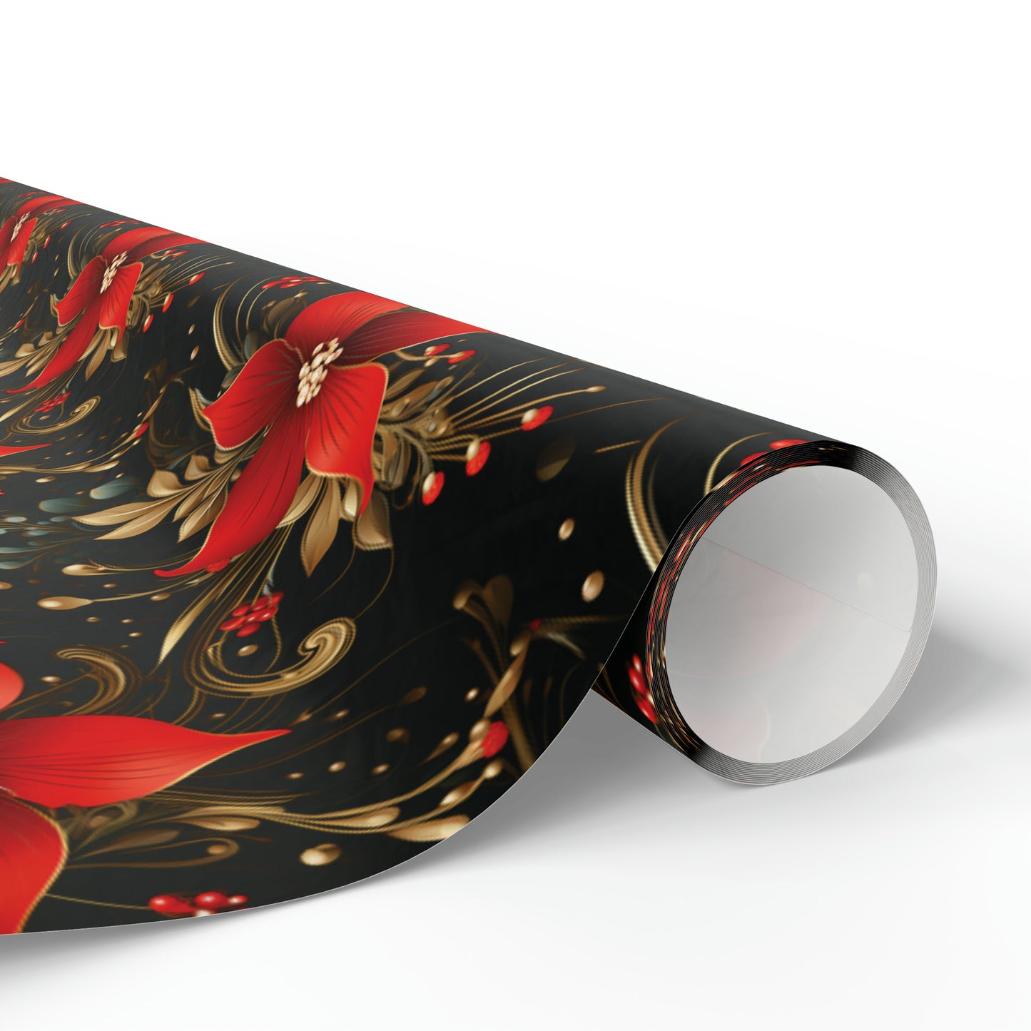 Pretty Poinsettias Wrapping Papers
