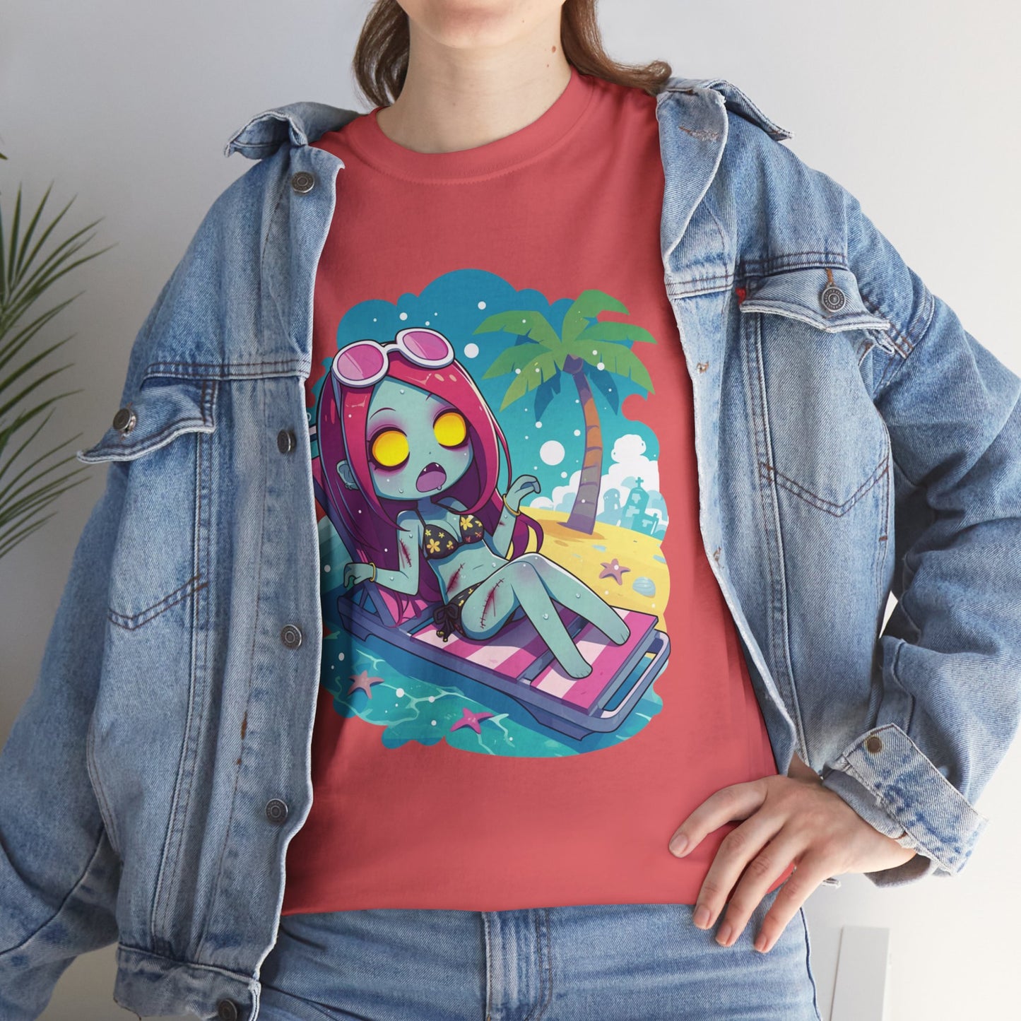 Beach Babe Zombie Unisex Heavy Cotton Tee