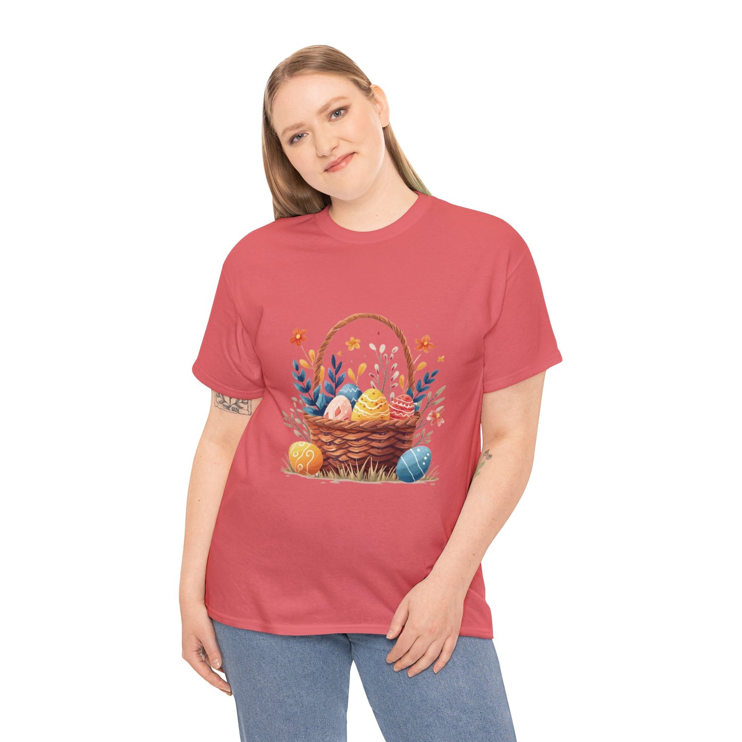 Easter Basket Unisex Heavy Cotton Tee