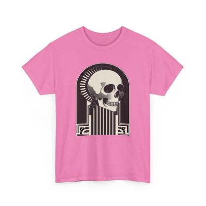 Art Deco Skull Unisex Heavy Cotton Tee