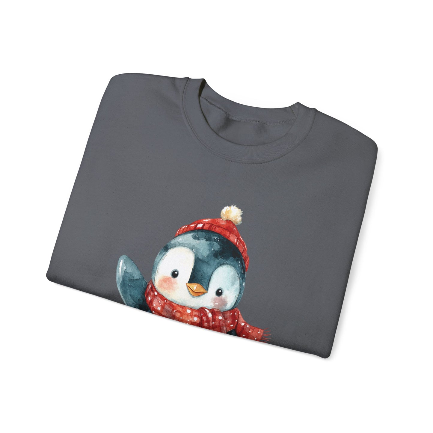 Festive Penguin Unisex Heavy Blend™ Crewneck Sweatshirt