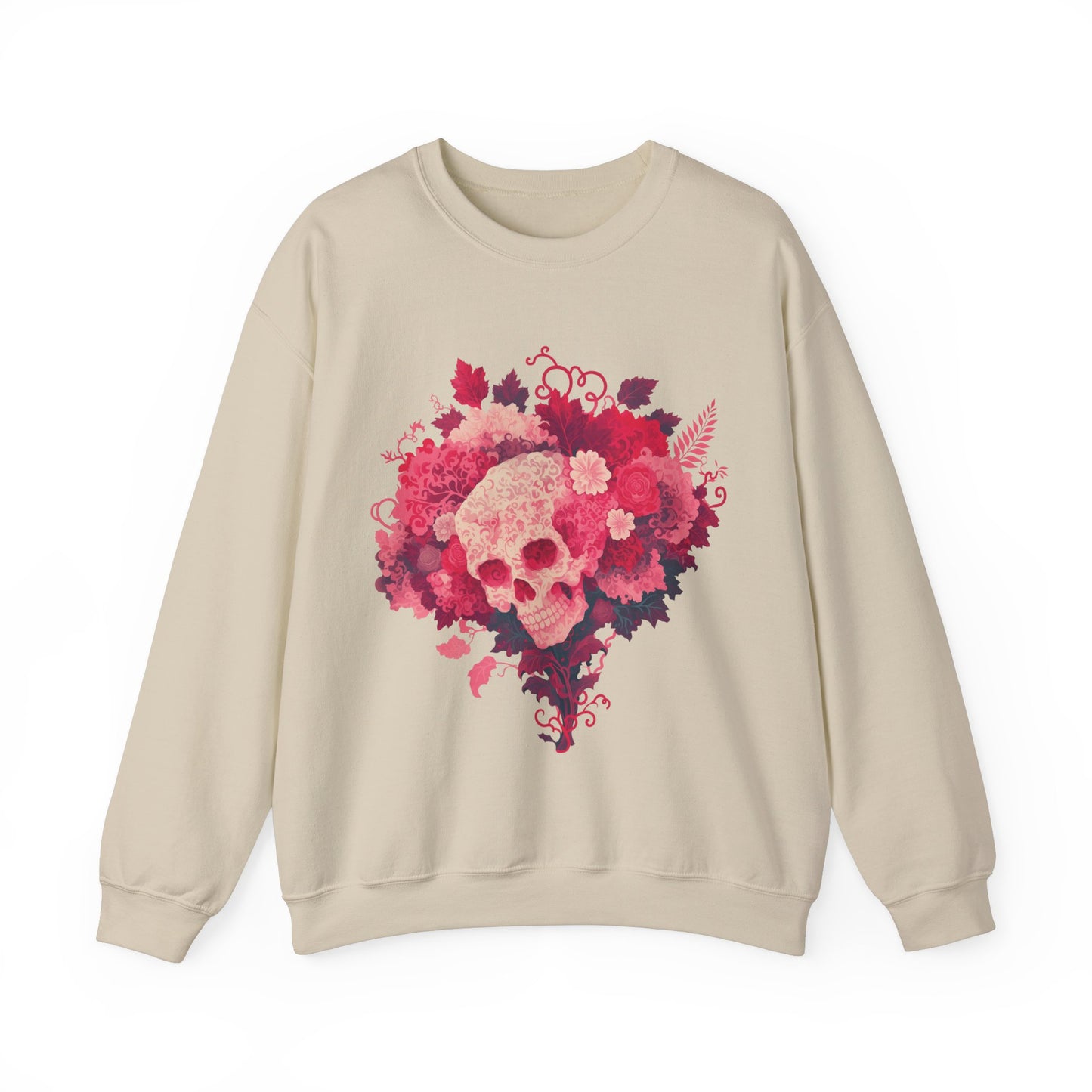 Skull Bouquet Unisex Heavy Blend™ Crewneck Sweatshirt