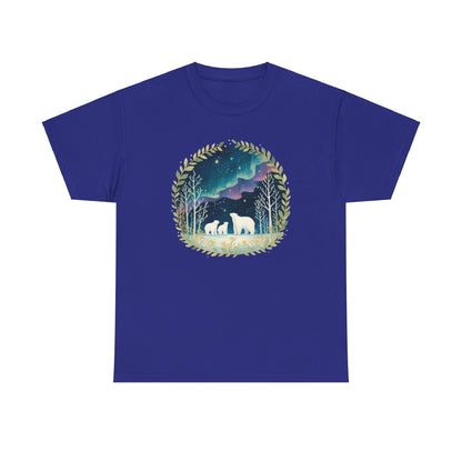 Aurora Polar Bears Unisex Heavy Cotton Tee