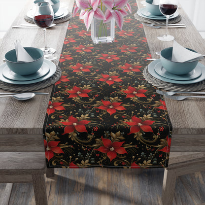 Pretty Poinsettias Table Runner (Cotton, Poly)