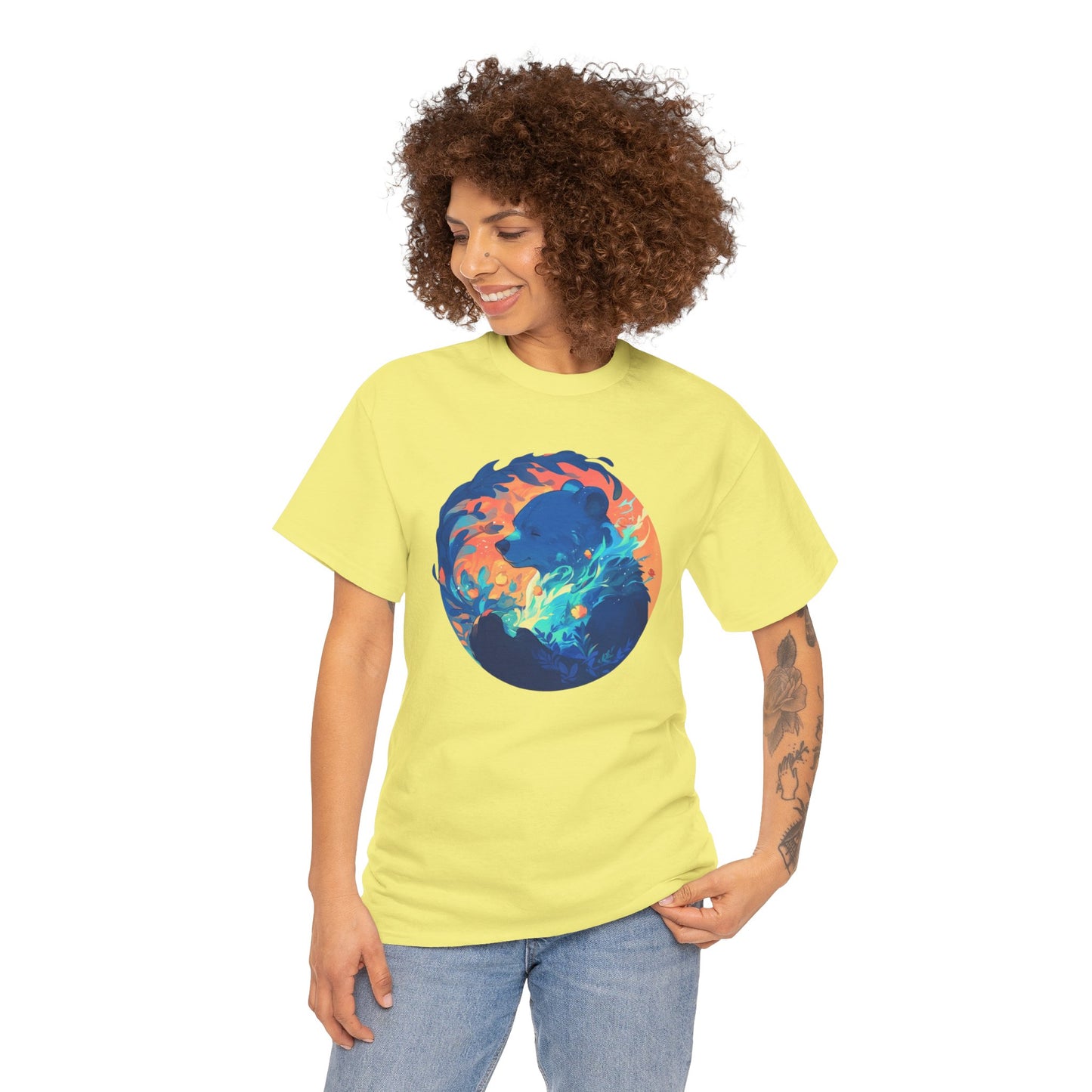 Elemental Bear Unisex Heavy Cotton Tee