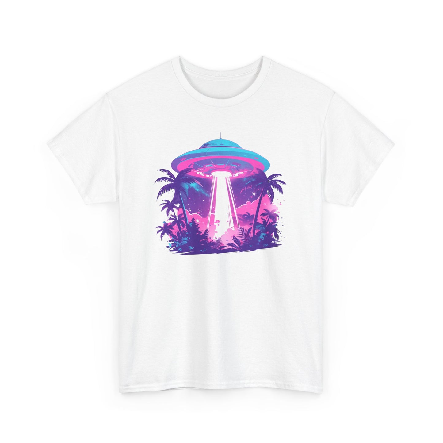 Tropical UFO Unisex Heavy Cotton Tee