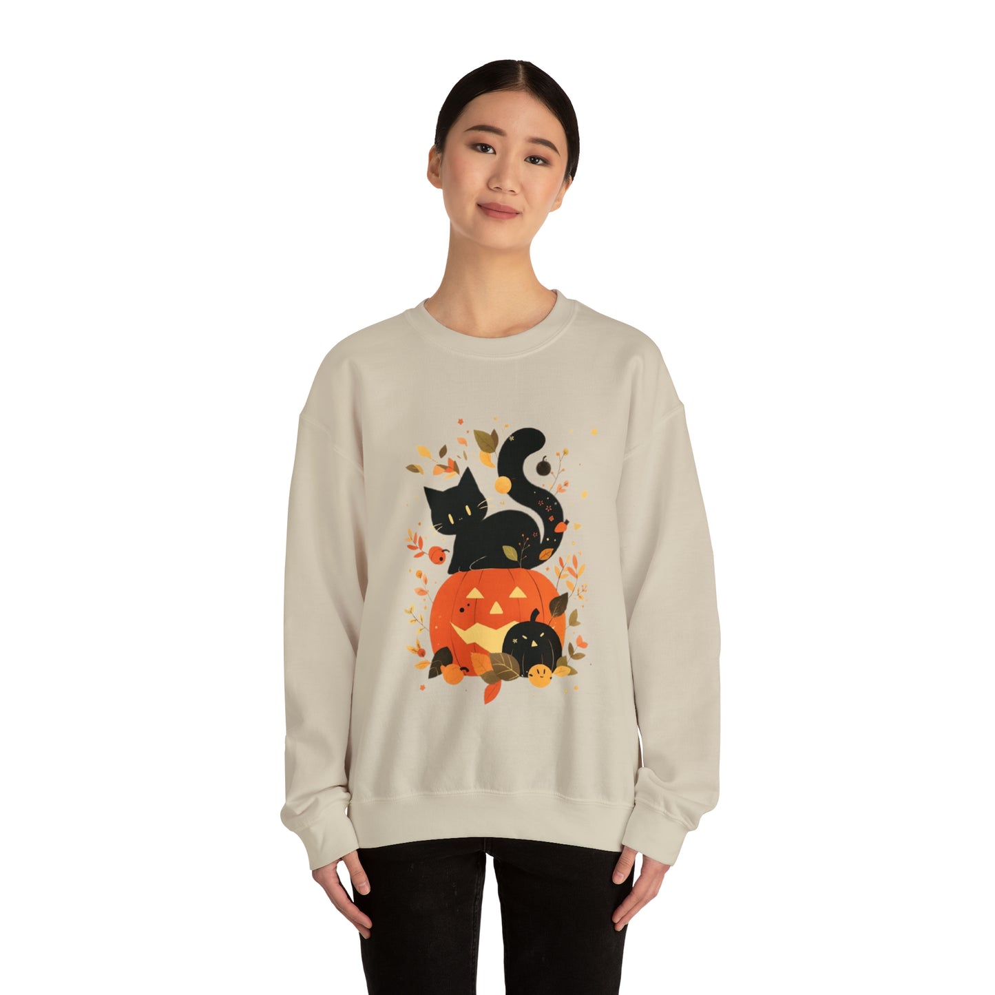 Spooky Kitty Unisex Heavy Blend™ Crewneck Sweatshirt