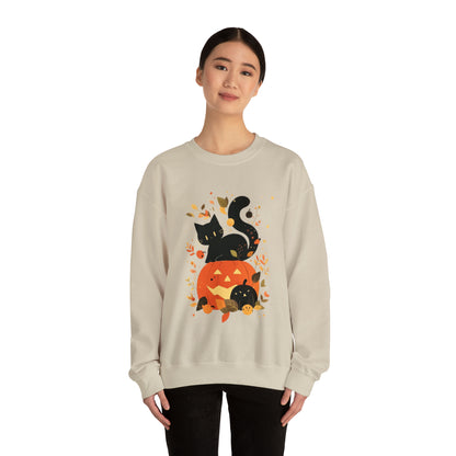 Spooky Kitty Unisex Heavy Blend™ Crewneck Sweatshirt