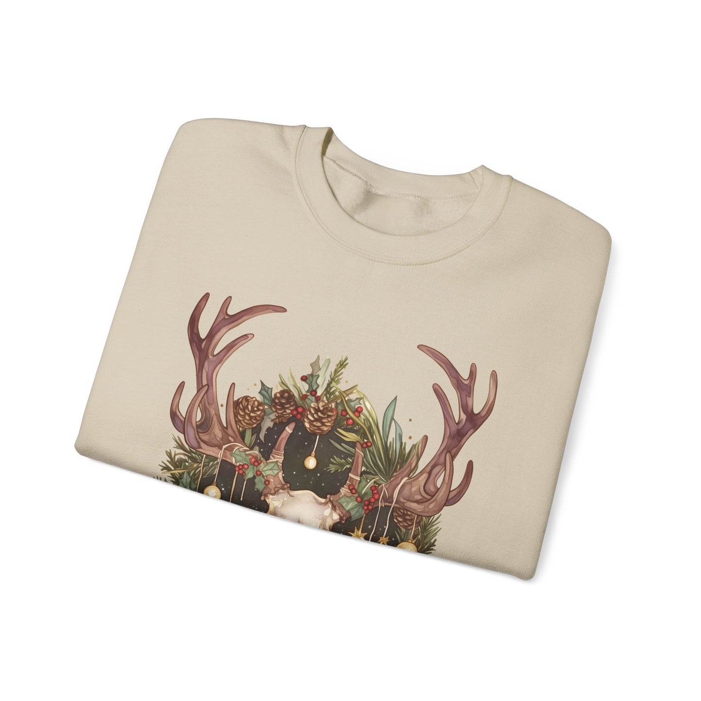 Reindeer Skull Unisex Heavy Blend™ Crewneck Sweatshirt