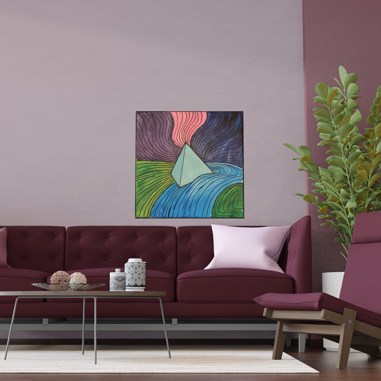 "It All Started Here, Where The Prism Landed" - acrylic art print