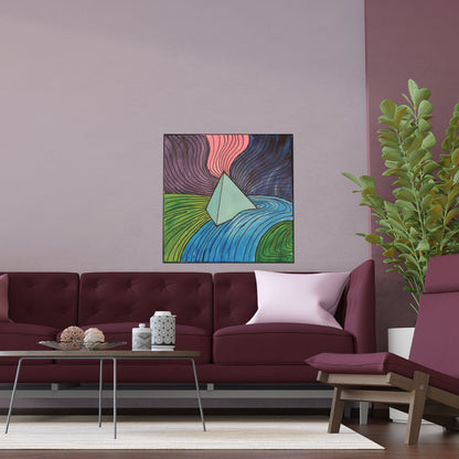 "It All Started Here, Where The Prism Landed" - acrylic art print