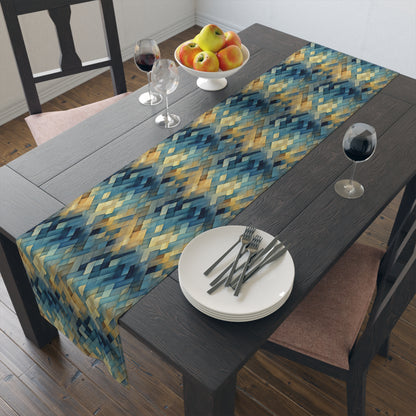 Basket Weave Table Runner (Cotton, Poly)