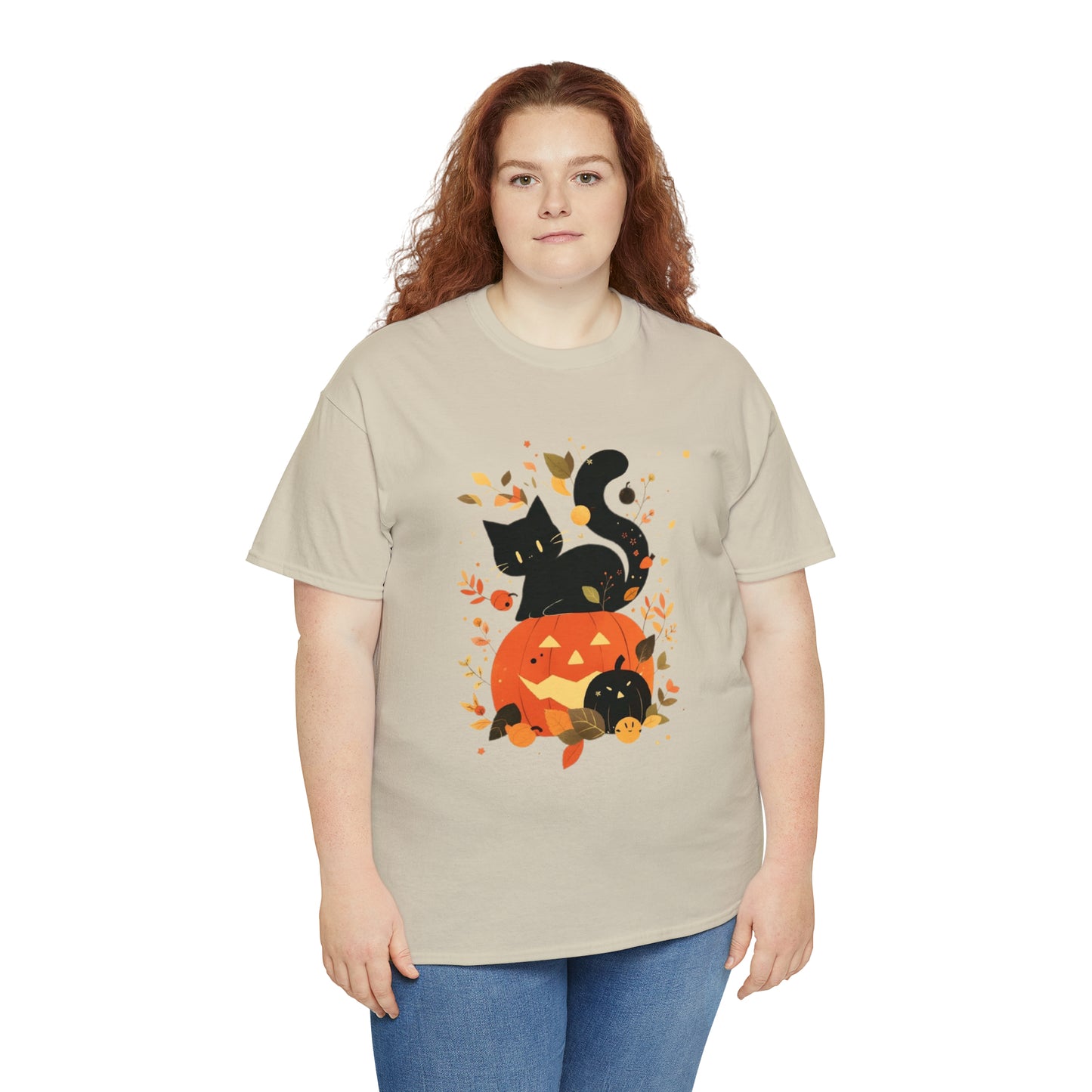 Spooky Kitty Unisex Heavy Cotton Tee