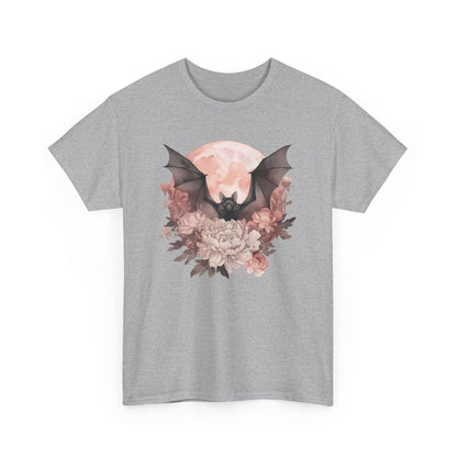 Strawberry Moon Bat Unisex Heavy Cotton Tee