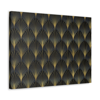 Art Deco Fans Canvas Gallery Wrap