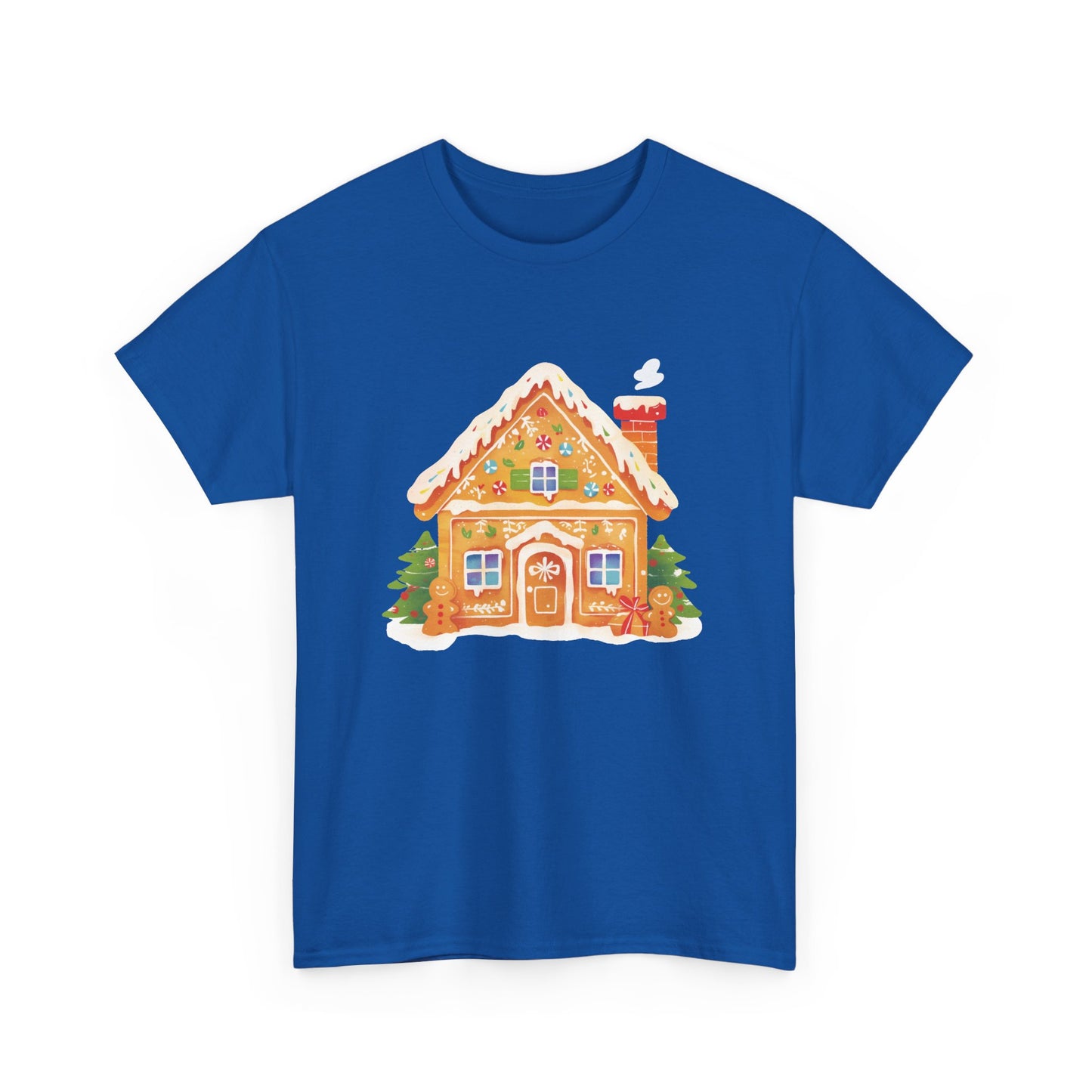 Gingerbread House Unisex Heavy Cotton Tee