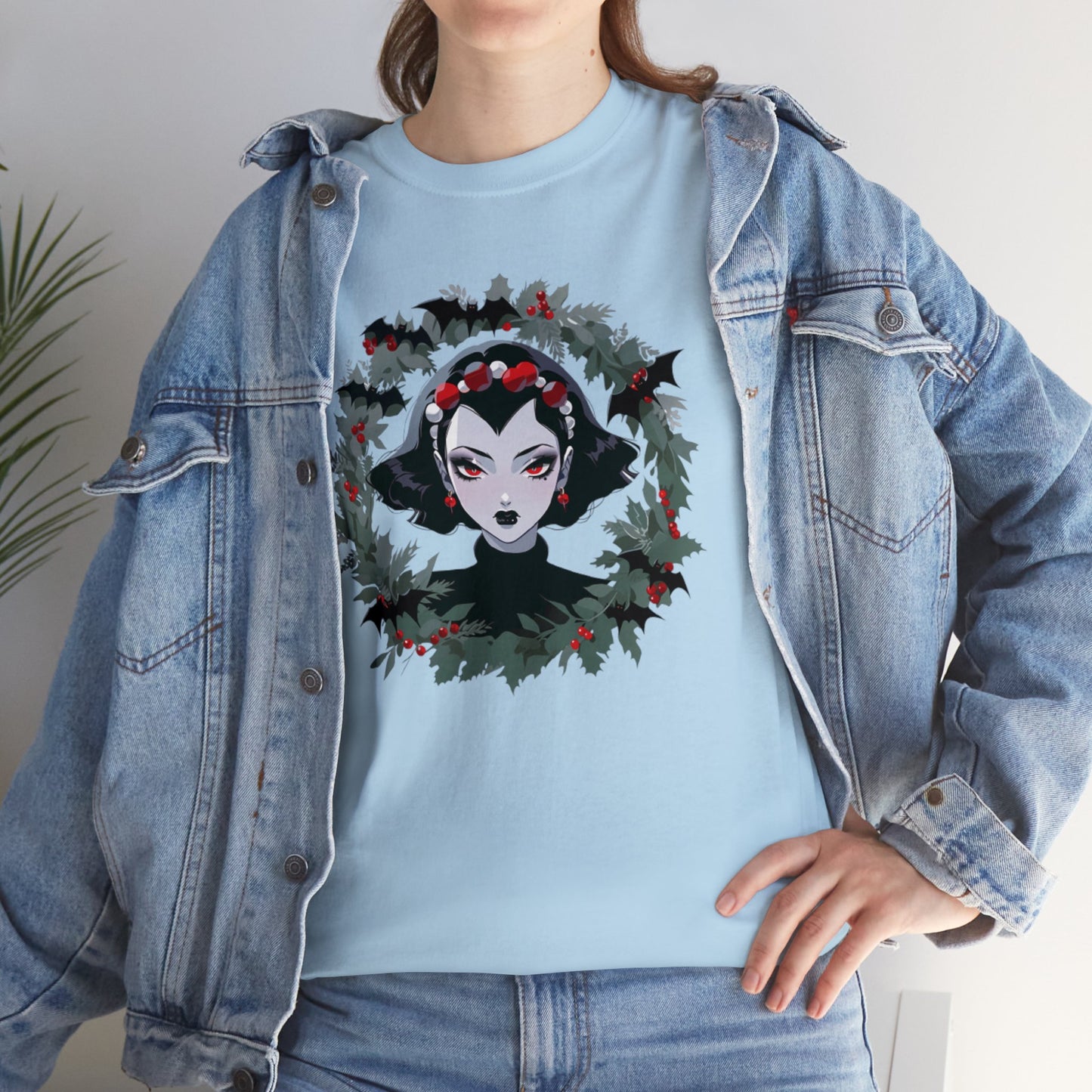 Vampire Wreath Unisex Heavy Cotton Tee