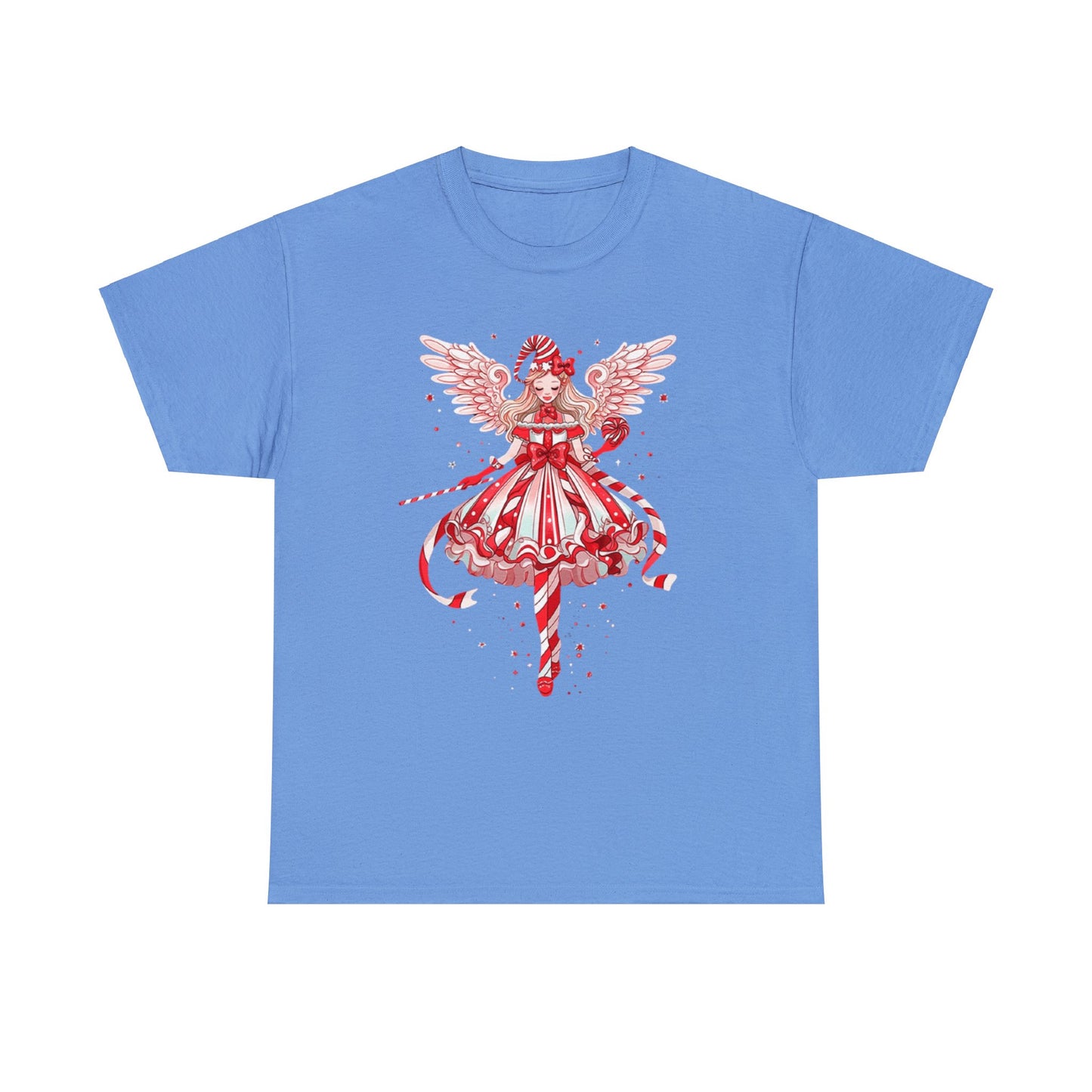 Candy Cane Angel Unisex Heavy Cotton Tee