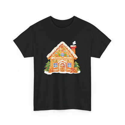 Gingerbread House Unisex Heavy Cotton Tee